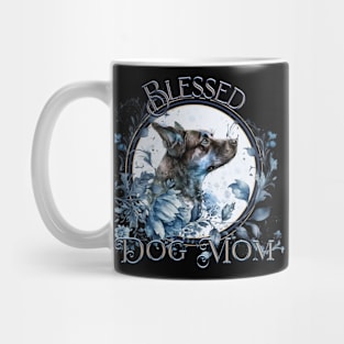 Mother's Day Blessed Dog Mom Mystic Blue Mug